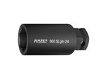 HAZET Schlag-, Maschinenschrauber Steckschlüsseleinsatz, Sechskant, Vierkant hohl 12,5 mm (1/2 Zoll), Außen-Sechskant 24 mm, Außen-Sechskant-Tractions (900SLG6-24)