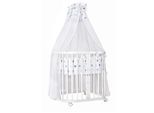 Waldin Babybett Kinderbett 7in1 mit Matratze, mitwachsendes Kinder-Bett