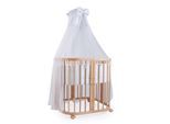 Waldin Babybett Kinderbett 7in1 mit Matratze, mitwachsendes Kinder-Bett