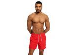 Umbro Heren Taped Swim Shorts (Vermiljoen)