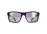 Superdry Kobe SDS 122 mat rubberen tortoise grijs geel flash mirror zonnebril