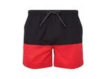 Asquith & Fox Heren zwemshorts (Zwart/Rood)