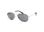 Calvin Klein Unisex Volwassene R165S 045 Zonnebril (Zilver/Zwart)
