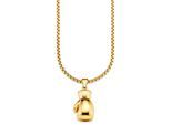 Kette mit Anhänger BRUNO BANANI "Schmuck Geschenk Halskette Box-Handschuh Venezianerkette", gold (gelbgoldfarben), Halsketten, Herren, Edelstahl, L: 60 B: 4mm, B:4mm