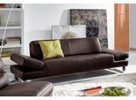 2-Sitzer W.SCHILLIG "taboo Designsofa mit hohem Sitzkomfort, Breite 202cm, Sitztiefe 59cm", braun (mocca z69), B:202cm H:76cm T:91cm, Flachgewebe S22 (100% Polyester);Stoff S37 (100% Polyester): Luxus-Microfaser in Lederoptik;Longlife Xtra-Leder Z59: Glattleder mit modischer Prägung. Hautstärke 0, 9 - 1, 1 mm;Longlife Xtra-Leder Z69: Das feinnarbige, gedeckte Softleder Z69 besticht durch seine auß