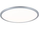 PAULMANN LED Panel "Atria Shine 3000K IP20 rund", grau (chromfarben), 1, Ø 42cm H: 2,8cm, 1 Stk., Leuchten, Backlight, LED Panel