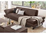 2-Sitzer W.SCHILLIG "taboo Designsofa mit hohem Sitzkomfort, Breite 202cm, Sitztiefe 59cm", braun (chocolate s37), B:202cm H:76cm T:91cm, Flachgewebe S22 (100% Polyester);Stoff S37 (100% Polyester): Luxus-Microfaser in Lederoptik;Longlife Xtra-Leder Z59: Glattleder mit modischer Prägung. Hautstärke 0, 9 - 1, 1 mm;Longlife Xtra-Leder Z69: Das feinnarbige, gedeckte Softleder Z69 besticht durch seine