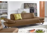 2-Sitzer W.SCHILLIG "taboo Designsofa mit hohem Sitzkomfort, Breite 202cm, Sitztiefe 59cm", braun (fango z69), B:202cm H:76cm T:91cm, Flachgewebe S22 (100% Polyester);Stoff S37 (100% Polyester): Luxus-Microfaser in Lederoptik;Longlife Xtra-Leder Z59: Glattleder mit modischer Prägung. Hautstärke 0, 9 - 1, 1 mm;Longlife Xtra-Leder Z69: Das feinnarbige, gedeckte Softleder Z69 besticht durch seine auß