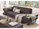 2-Sitzer W.SCHILLIG "taboo Designsofa mit hohem Sitzkomfort, Breite 202cm, Sitztiefe 59cm", braun (braun z59), B:202cm H:76cm T:91cm, Flachgewebe S22 (100% Polyester);Stoff S37 (100% Polyester): Luxus-Microfaser in Lederoptik;Longlife Xtra-Leder Z59: Glattleder mit modischer Prägung. Hautstärke 0, 9 - 1, 1 mm;Longlife Xtra-Leder Z69: Das feinnarbige, gedeckte Softleder Z69 besticht durch seine auß