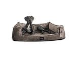 Tierlando ® Orthopädisches Hundebett FRANKLIN Kuscheliger Teddy-Stoff - Hundesofa