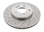 MAPCO Bremsscheibe 45844 Vorderachse Gelocht 295mm 28mm für Mercedes