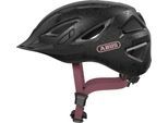 Fahrradhelm ABUS "URBAN-I 3.0" Gr. M, schwarz (flower art), Helme, M Kopfumfang: 52cm - 58cm