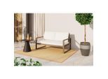 Ambia Garden Gartenbank, Akazie, Holz, Akazie, Hartholz, 2-Sitzer, 140x75x73 cm, Gartenmöbel, Gartenbänke