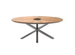 Ambia Garden Gartentisch Teakholz, Natur, Holz, Metall, Teakholz, oval, eckig, 200x75x120 cm, Gartenmöbel, Gartentische, Gartentische