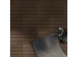 Floordirekt Terrassenfliese, Dunkelbraun, Holzwerkstoff, 30x60 cm, rutschfest, formstabil, UV-beständig, Gartenzubehör, Terrassen- & Balkonböden, Terrassenfliesen