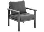Amatio Pro Loungesessel, Hellgrau, Dunkelgrau, Metall, Kunststoff, Textil, Füllung: Schaumstoff, eckig, 67x74x73 cm, Bsci, Loungemöbel, Loungesessel