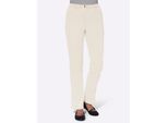 Bequeme Jeans CASUAL LOOKS, Damen, Gr. 24, Kurzgrößen, weiß, 96% Baumwolle, 4% Elasthan, unifarben, lang, Jeans