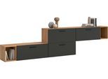 Schrank-Set HOME AFFAIRE "ENESTE, 6-teilig, in verschiedenen Farben, individuell kombinierbar", artisan eiche nachbildung, basalt grau, B:276cm H:34cm T:97cm, Spanplatte, Kastenmöbel-Sets, Stauraumelement, Kombination, Wohnkombination, Schrankwand, Lowboard