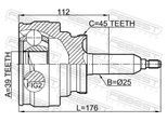 FEBEST Gelenksatz, Antriebswelle 2110f150 Vorderachse für Ford