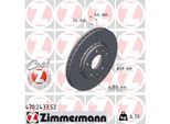 ZIMMERMANN Bremsscheibe SPORT COAT Z 470243352 Vorderachse Gelocht 280mm 24mm für NISSAN RENAULT