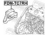 FEBEST Lagerung, Motor fdmtc7rh vorne rechts für Ford