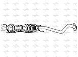 FENNO Mittelschalldämpfer p4566 für Opel