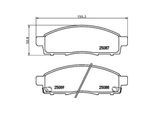 MAGNETI MARELLI Bremsbelagsatz, Scheibenbremse 363700456102 für MITSUBISHI NISSAN (ZHENGZHOU)