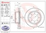 BREMBO Bremsscheibe 09n41911 360mm 38mm für NISSAN
