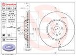 BREMBO Bremsscheibe 09c98223 349mm 34mm für LAND ROVER