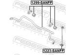 FEBEST Stabilisator, Fahrwerk 1299sanff Vorderachse für HYUNDAI
