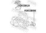 FEBEST Lagerung, Motor fdmcbklh vorne links für Ford MAZDA