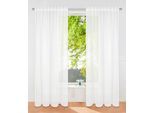 Gardine OTTO HOME "Dolly" Gr. 2, beige (naturweiß), B:140cm H:175cm, Polyester, Polyester, Gardinen, Gardine, transparent, glatt, gewebt