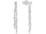 Paar Ohrstecker AMOR "9164387", silber (silberfarben, weiß, weiß), Ohrringe, Damen, Silber 925 (Sterlingsilber), mit Zirkonia (synth.)