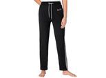 Homewearpants FEEL GOOD, Damen, Gr. 24/25, Kurzgrößen, schwarz, 100% Baumwolle, unifarben, Hosen