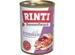 RINTI Kennerfleisch Nassfutter Hund, Adult, Dose, Schinken 24x400 g