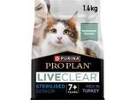 PRO PLAN Liveclear Sterilised Senior 7+ Truthahn 1,4 kg