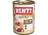 RINTI Sensible Nassfutter Hund, Adult, Dose Lamm und Kartoffel 12x400 g