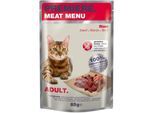 PREMIERE Meat Menu Nassfutter Katze Adult Rind 48x85 g