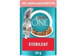Purina ONE Sterilcat mit Lachs und Karotten 26x85 g