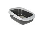 AniOne Katzentoilette High Rim M dunkelgrau