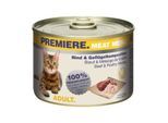 PREMIERE Meat Menu Adult Rind und Geflügelkomposition 24x200 g