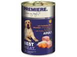 PREMIERE Best Meat Nassfutter Hund, Adult, Truthahn und Gemüse 24x400 g