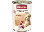 animonda GranCarno Original Nassfutter Hund Junior, Pute 24x400 g