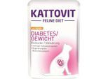 KATTOVIT Feline Diet Nassfutter Katze Diabetes Adult Huhn 96x85 g