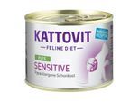 KATTOVIT Feline Diet Nassfutter Katze Sensitive Adult Pute 48x185 g