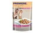 PREMIERE Deluxe Ragout Nassfutter Kitten Reich an Geflügel 44x85 g