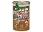 REAL NATURE WILDERNESS Nassfutter Katze, Kitten Wide Savannah, Lamm und Wildschwein 12x400 g