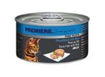 PREMIERE Fine Filets Nassfutter Katze Adult Jelly Thunfisch mit Reis 24x100 g