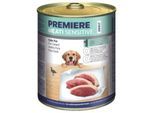 PREMIERE Meati Sensitive Pur Nassfutter Hund, Adult, Ente pur 12x800 g