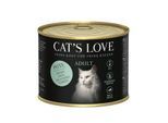 CAT'S LOVE Nassfutter Katze Adult Pute 12x200 g